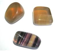 Exclusivo tres piedra Fluorita Tumbled piedras cristal curación Feng Shui Reiki energía psíquica de regalo de oficina en casa paz espiritual de meditación metafísica salud riqueza de bienestar