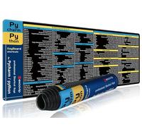 excovip Alfombrilla de Ratón Pycharm+Python con Atajos de Teclado para Simplificar la Edición, Alfombrilla de Ratón con Atajos de Python, Master Python con Atajos Antideslizantes, 80 x 30 cm