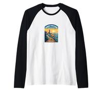 Excursión Camino Finisterre Senderismo Camiseta Manga Raglan