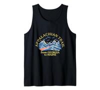 Excursionista por senderos de los Apalaches Desde Georgia a Maine Senderismo Vintage Camiseta sin Mangas