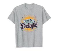 Excuse Me, I'm Actually A Delight - Cita ingeniosa de Sunburst Camiseta, Hombre, Gris Jaspeado, 6XL