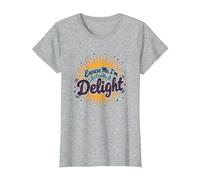 Excuse Me, I'm Actually A Delight - Cita ingeniosa de Sunburst Camiseta, Mujer, Gris Jaspeado, XL