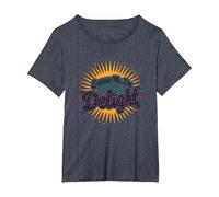 Excuse Me, I'm Actually A Delight - Cita ingeniosa de Sunburst Camiseta, Mujer Tallas Grandes, Azul Jaspeado, 6XL Grande
