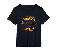 Excuse Me, I'm Actually A Delight - Cita ingeniosa de Sunburst Camiseta, Mujer Tallas Grandes, Negro, 3XL Grande