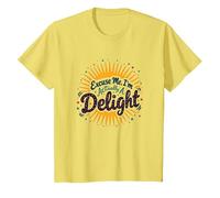 Excuse Me, I'm Actually A Delight - Cita ingeniosa de Sunburst Camiseta, Niños, Limón, 12 años