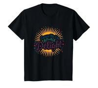Excuse Me, I'm Actually A Delight - Cita ingeniosa de Sunburst Camiseta, Niños, Negro, 3 años