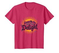 Excuse Me, I'm Actually A Delight - Cita ingeniosa de Sunburst Camiseta, Niños, Rojo Jaspeado, 10 años