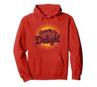 Excuse Me, I'm Actually A Delight - Cita ingeniosa de Sunburst Sudadera con Capucha, Unisex para Adultos, Rojo, S