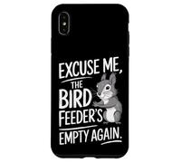 Excuse Me the Bird Feeder’s Empty Again Funny Squirrel Carcasa para iPhone XS Max