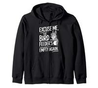 Excuse Me the Bird Feeder’s Empty Again Funny Squirrel Sudadera con Capucha