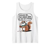 Excuse Me the Snack Bar Is out Of Stock Funny Chipmunk Camiseta sin Mangas