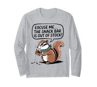 Excuse Me the Snack Bar Is out Of Stock Funny Chipmunk Manga Larga