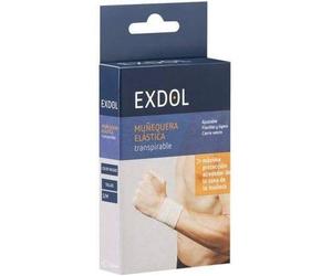 Exdol Muñequera Ajustable Elástica, Transpirable - 2 Paquetes de 1 Unidad