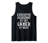 Executive Assistant by Day Gamer by Night Camiseta sin Mangas