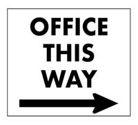 Executive Suite Right Direction Funny Metal Sign For Office Wall 12x8 Inch