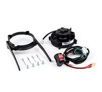 EXED® Parts: Original SPAL Radiador Ventilador de refrigeración y kit de montaje para KTM y Husqvarna, con interruptor de encendido/apagado, modelos de Dirt Bike de 2004 a 2016, 2 y 4 tiempos, ajuste