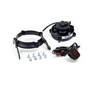 EXED® Parts - Ventilador de refrigeración de radiador SPAL original y kit de montaje para KTM y Husqvarna, con interruptor LED de encendido/apagado impermeable, modelos de moto de cross de 2017 a 2022