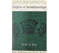 Exégèse Et Herméneutique (ebook)