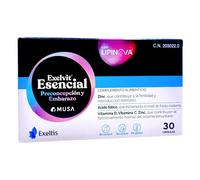 Exeltis Exelvit Esencial 30 Cápsulas - Suplemento Preconcepción y Embarazo - Ácido Fólico Activo, Hierro Ferronyl, Zinc y Omega 3 (Lipinova) - Apoyo a la Fertilidad Femenina y Desarrollo Fetal