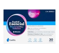 Exeltis Exelvit Esencial 30 Cápsulas - Suplemento Preconcepción y Embarazo - Ácido Fólico Activo, Hierro Ferronyl, Zinc y Omega 3 (Lipinova) - Apoyo a la Fertilidad Femenina y Desarrollo Fetal