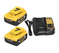 Exemoro 2×18 V 5,0 Ah DCB184 Batería para Dewalt 18 V 5,0 Ah Batería DCB184 DCB180 DCB181 DCB182 DCB200 DCB201 DCB201-2 DCB200-2 DCB204-2 Herramientas eléctricas compatibles