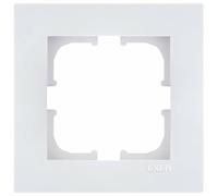 EXEN - Serie KARELL - Marco Interruptor de Pared 1-Módulo, Sencillo para Interruptores de Luz y Enchufes - Panel para Interruptores de Luz y Enchufes de Pared - Blanco - 83mm - K101/01E