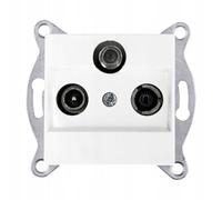 EXEN - Toma de Antena RTV-SAT con Filtrado - Toma Terminal con Filtro, Empotrada, Blanco - All-in-One, Compatible con las Series KARELL/ODAK/COMFORT - 279/01E