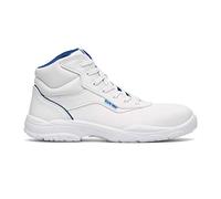 Exena Calzado de seguridad S2 con cordones blanco perla con tapa protectora para alimentos, Gastro, (Numeric_45), Blanco, 45 EU