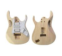EXENXA El Mejor Kit de Guitarra eléctrica sin terminar para Cuello y Cuerpo de Guitarra eléctrica DIY, Todas Las Partes, Kit de Guitarra sin terminar