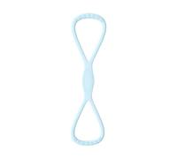 Exercise Bands, Figure 8 Band, Silicone Yoga Rope, Flexible Design, Compact Shape, Non Slip Grip, Strength Training, Body Toning, Easy Storage, Perfect for Stretching, Travel, Home, (Silicone)