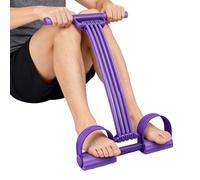 Exercise Bands Pedal, Workout Puller Rope, 12 Inches Resistance Band with Handles, Elastic Fitness Tool for Arm Leg Slimming, Bodybuilding Accessory for Men Boys Girls Teens Home Gym Yoga Pilates