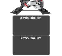 Exercise Bike Mat, Treadmill Mat, Floor Protector, 3mm Thick Sturdy Rubber, Non-Slip, Set of 2, Protects Floors from Scratches and Noise, Ideal for Home Gym and Workout Equipment