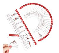 Exercise Deck of Cards - 36 Pieces Portable Fitness Cards Guide for Sculpting | Coated Cardstock with Illustrated Figures & Bodyweight Routine Set for Beginners, Experts, and Athletes