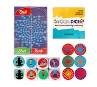 Exercise Dice for Kids, Fun Fitness and Yoga Activity Dice Set, Educational Workout Games for Beginners, Children, Family Play, Home Exercise, for Holidays and Events 11.2x9.7x2.7cm