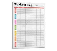 Exercise Habit Poster Weekly Training Overview