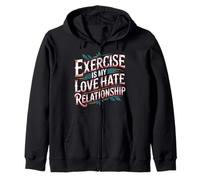 Exercise Is My Love Hate Relationship Workout Fitness - Sudadera con Capucha