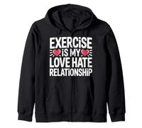 Exercise Is My Love Hate Relationship Workout Fitness |- Sudadera con Capucha