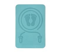 Exercise Mat - Noise Reducing Training, Thick Cushion Equipment Protection Board with Anti Skid Traction Texture, Floor Guard Support Feature, Ideal for Skipping Drills Indoor Workouts