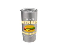 Exercise Quote I'm Into Fitness Fitness Burger In My Mouth Vaso térmico de acero inoxidable de doble pared