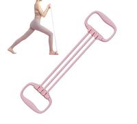 Exercise Resistance Bands, Back Training Elastic Ropes, Full Body Stretching and Muscle Training Equipment, Perfect For Gym, Yoga, Rehab, Pilates, Chest Shoulder Arm Leg, 60x11cm Blue Purple Pink