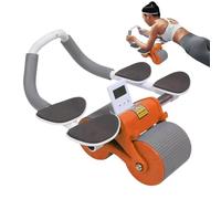 Exercise Wheel Abs, Automatic Rebound, Multipurpose Core Strengthening Equipment, Portable Training Tool for Back, Chest, Arms, Home, Gym Workout, Orange, Blue, Pink