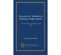 Exercises for "Methods of teaching in high schools": a problem-solving method in a social science