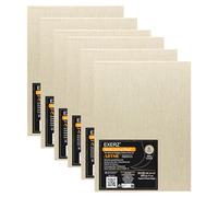 Exerz 24x30cm Pannelli in tela 100% lino - 3 mm, 320 g/m², tripla primer/senza acidi/grana media, per artisti di tutti i livelli