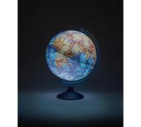 Exerz 25 cm Relief AR Globe Light - Mapa físico (día) - Consellation Globe (Noche) - Aplicación de realidad aumentada iOS - Globo iluminado