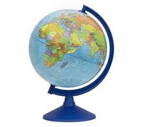 EXERZ 30 cm educativo globo terráqueo con azul giratorio soporte para niños