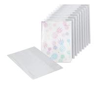 EXERZ A4 Funda para libro de ejercicios 10pz, transparente, resistente al agua, Protectores de libros, funda de PVC (paquete de 10)