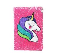 Exerz A5 cuaderno de lentejuelas reversibles 160 páginas rosa sirena diario