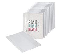 EXERZ A5 Forro para libro de ejercicios 10pz, transparente, resistente al agua, funda protectora para portátil, funda de PVC (A5-10pz)