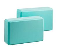 EXERZ Bloques de Yoga - Pack de 2 Ladrillos de Espuma Antideslizantes, Ligeros y Resistentes para Yoga, Pilates,Turquesa