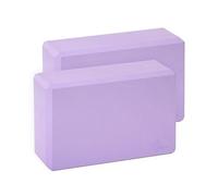 EXERZ Bloques de Yoga - Pack de 2 Ladrillos de Espuma Antideslizantes, Ligeros y Resistentes para Yoga, Pilates (Lavanda, 2 Piezas)